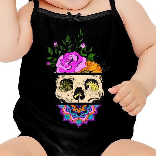 Flower Sugar Skull DTF