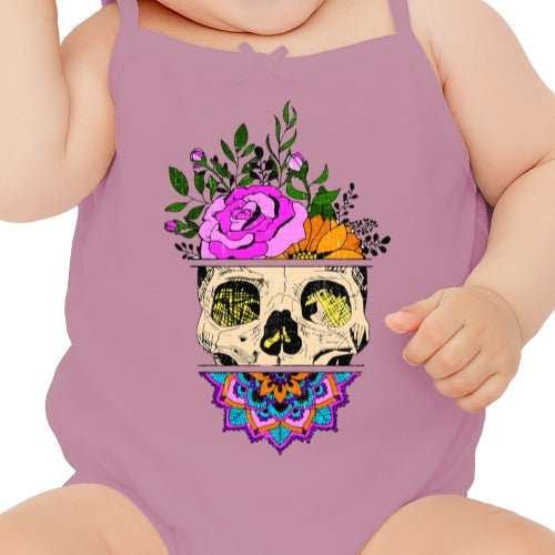 Flower Sugar Skull DTF