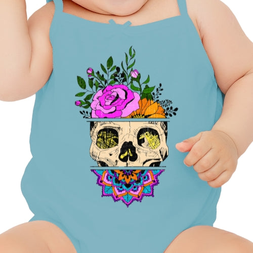 Flower Sugar Skull DTF