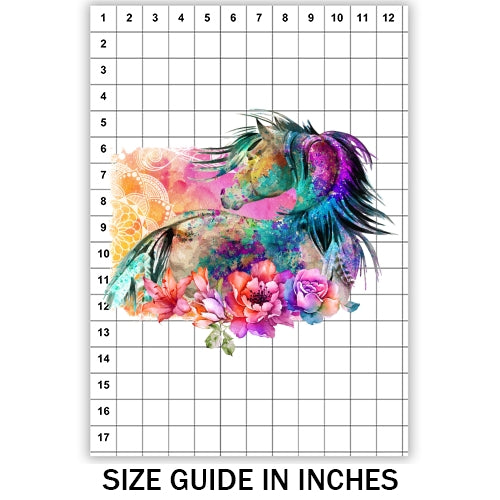 Watercolor Horse Sublimation