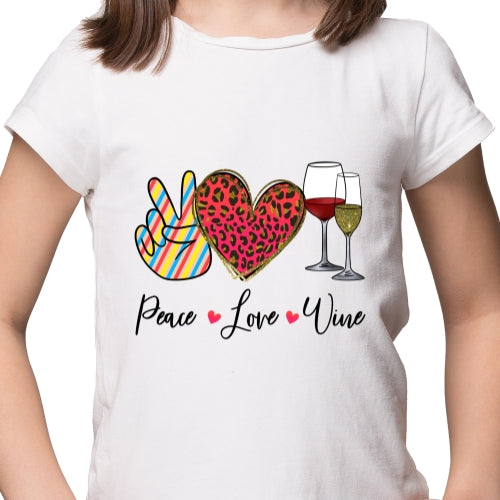 Peace Love Wine Sublimation