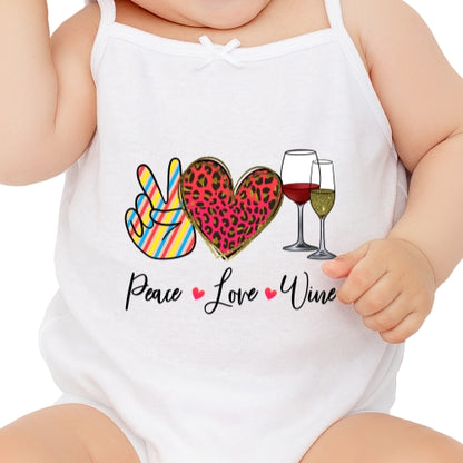 Peace Love Wine Sublimation