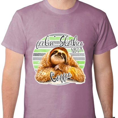 Sloth And Coffee DTF