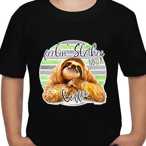 Sloth And Coffee DTF