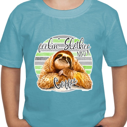 Sloth And Coffee DTF