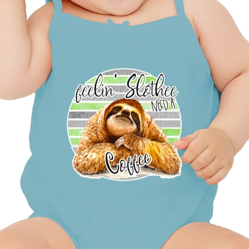 Sloth And Coffee DTF