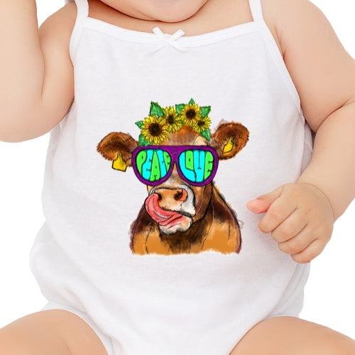 Peace Love Cow Sublimation