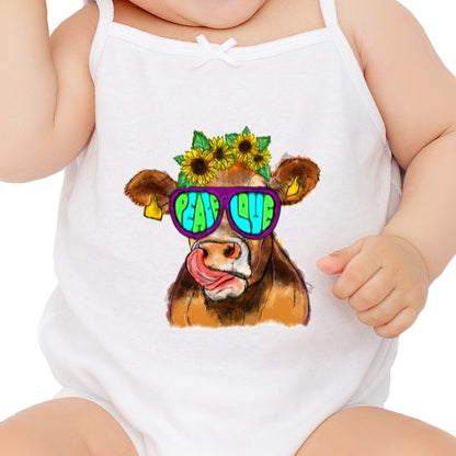 Peace Love Cow Sublimation
