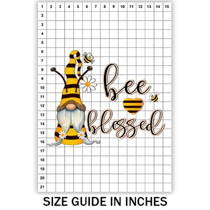 Bee Blessed Gnome Sublimation