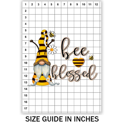 Bee Blessed Gnome Sublimation