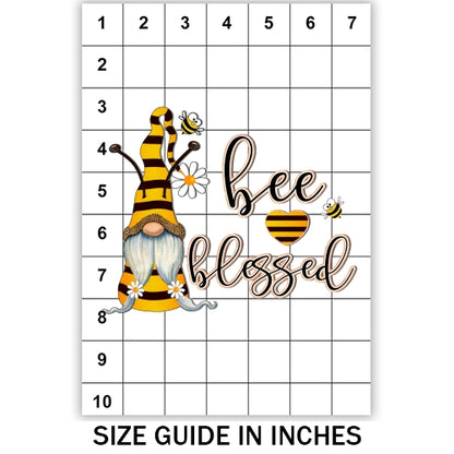 Bee Blessed Gnome Sublimation