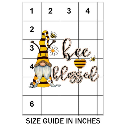 Bee Blessed Gnome Sublimation