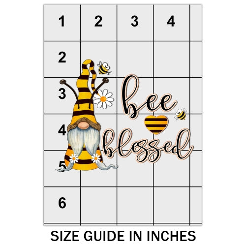 Bee Blessed Gnome DTF