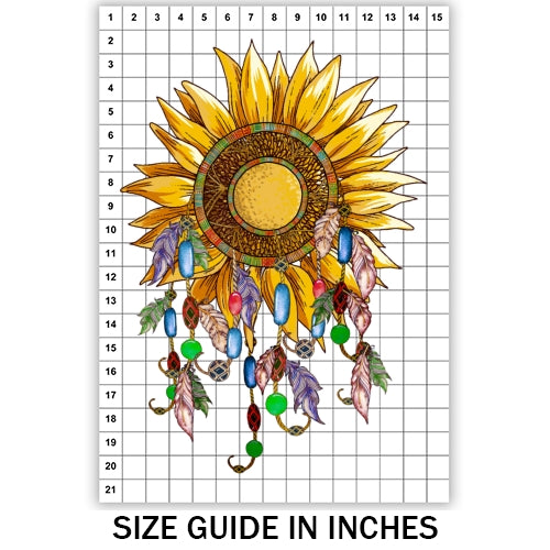 Sunflower Dreamcatcher Sublimation