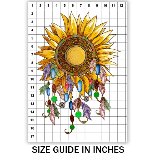 Sunflower Dreamcatcher Sublimation