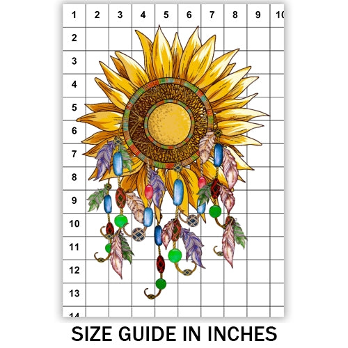 Sunflower Dreamcatcher Sublimation