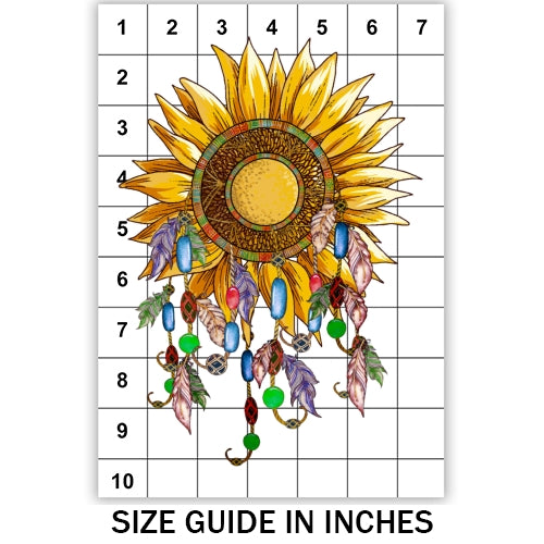 Sunflower Dreamcatcher Sublimation