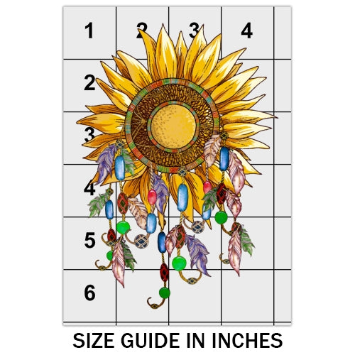 Sunflower Dreamcatcher DTF