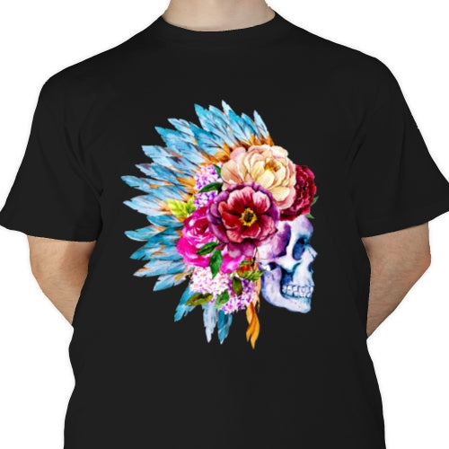 Floral Skull DTF