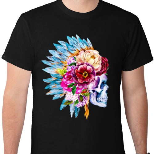 Floral Skull DTF