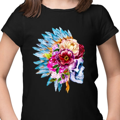 Floral Skull DTF