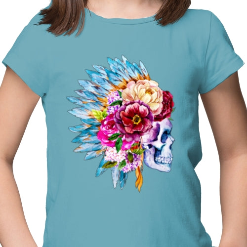 Floral Skull DTF