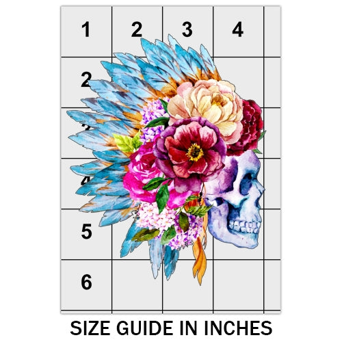 Floral Skull DTF