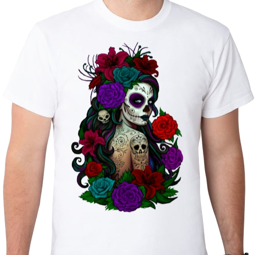 Floral Day Of The Dead Sublimation