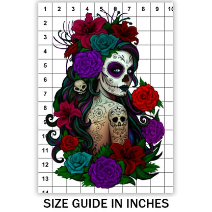 Floral Day Of The Dead Sublimation