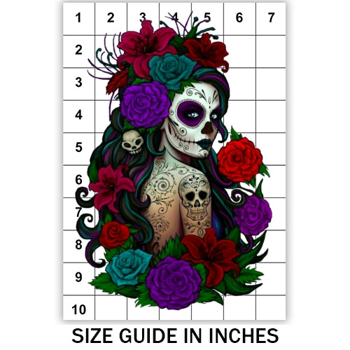 Floral Day Of The Dead Sublimation