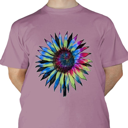 Retro Tie Dyed Sunflower DTF