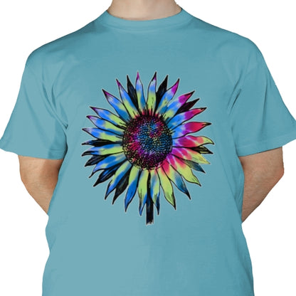 Retro Tie Dyed Sunflower DTF