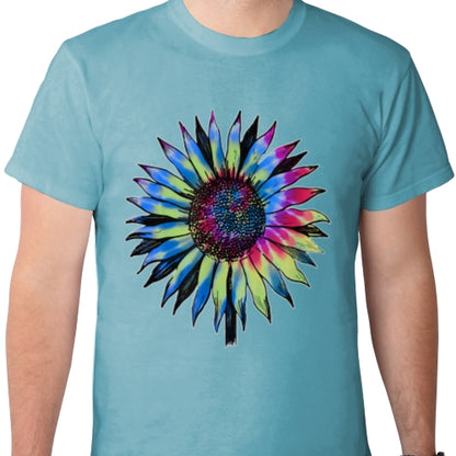 Retro Tie Dyed Sunflower DTF