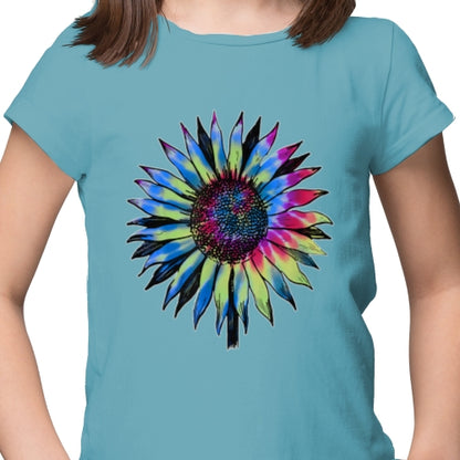 Retro Tie Dyed Sunflower DTF