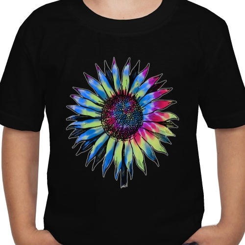 Retro Tie Dyed Sunflower DTF