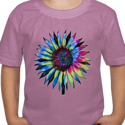 Retro Tie Dyed Sunflower DTF