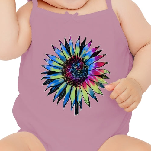 Retro Tie Dyed Sunflower DTF