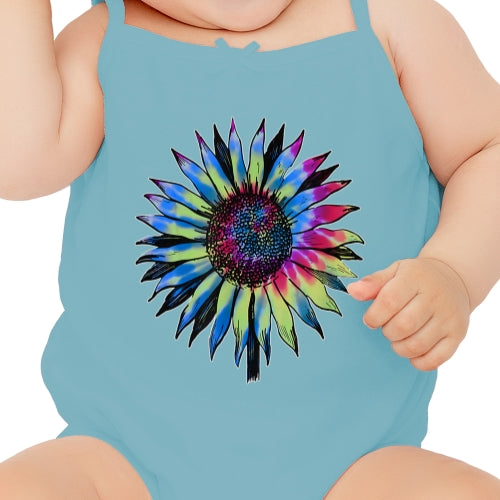 Retro Tie Dyed Sunflower DTF