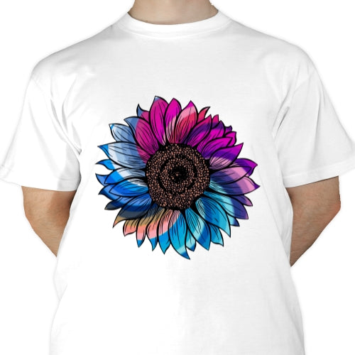 Color Swirl Sunflower Sublimation