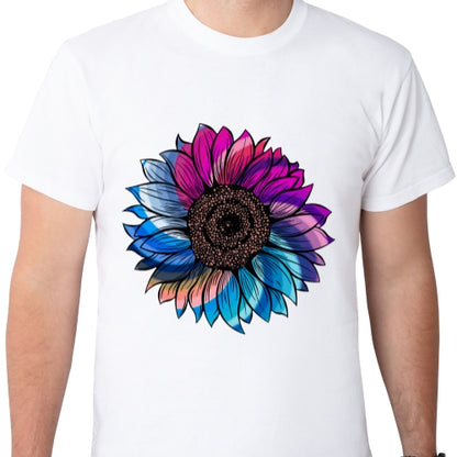 Color Swirl Sunflower Sublimation