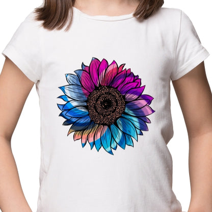 Color Swirl Sunflower Sublimation