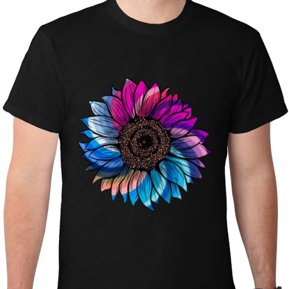 Color Swirl Sunflower DTF