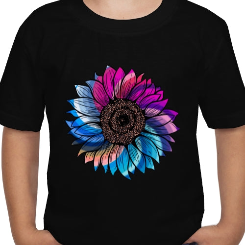 Color Swirl Sunflower DTF