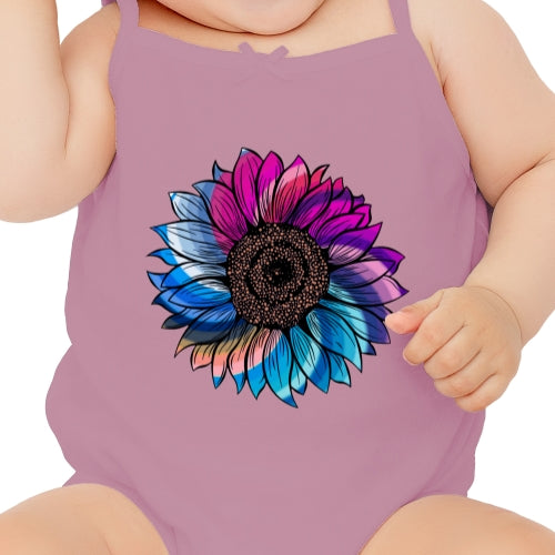 Color Swirl Sunflower DTF