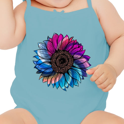 Color Swirl Sunflower DTF