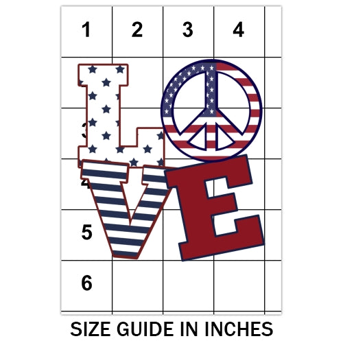 Love Peace USA Sublimation