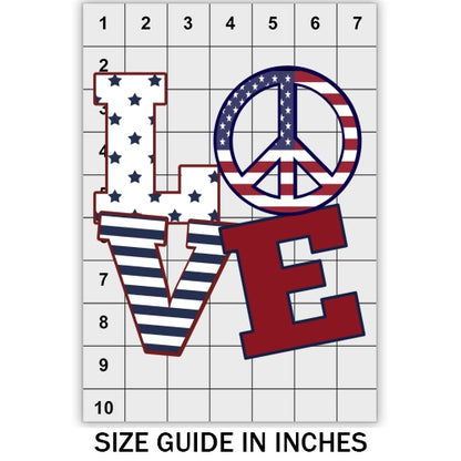 Love Peace USA DTF