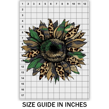 Army Cheetah Sunflower DTF