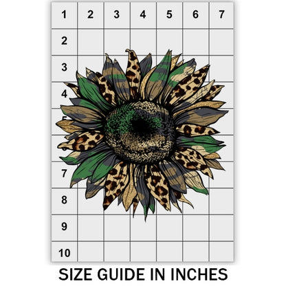 Army Cheetah Sunflower DTF