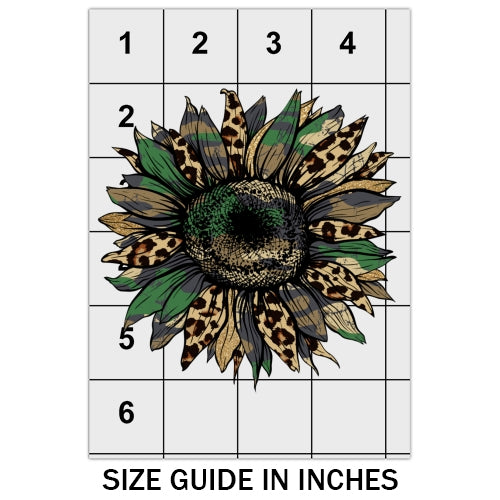 Army Cheetah Sunflower DTF